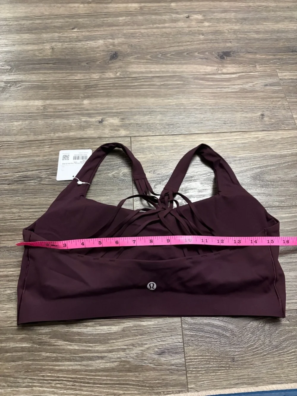 NWT Lululemon FlexyFlex Yoga Bra *Light Support, D-DDD Cups (Black Plum) L/XL
